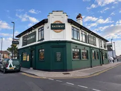 The Railway pub exterior after window cleaning